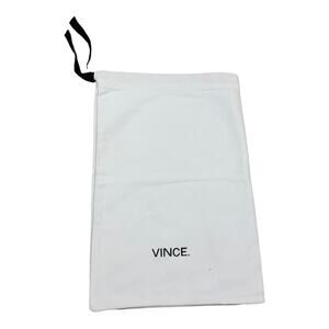 VINCE Small Dust Bag Cover White Drawstring Rectangular‎